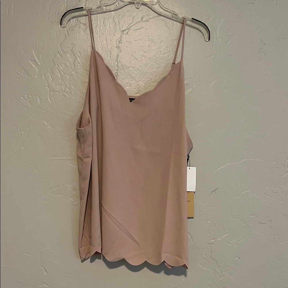 Halogen Blush Scalloped Camisole